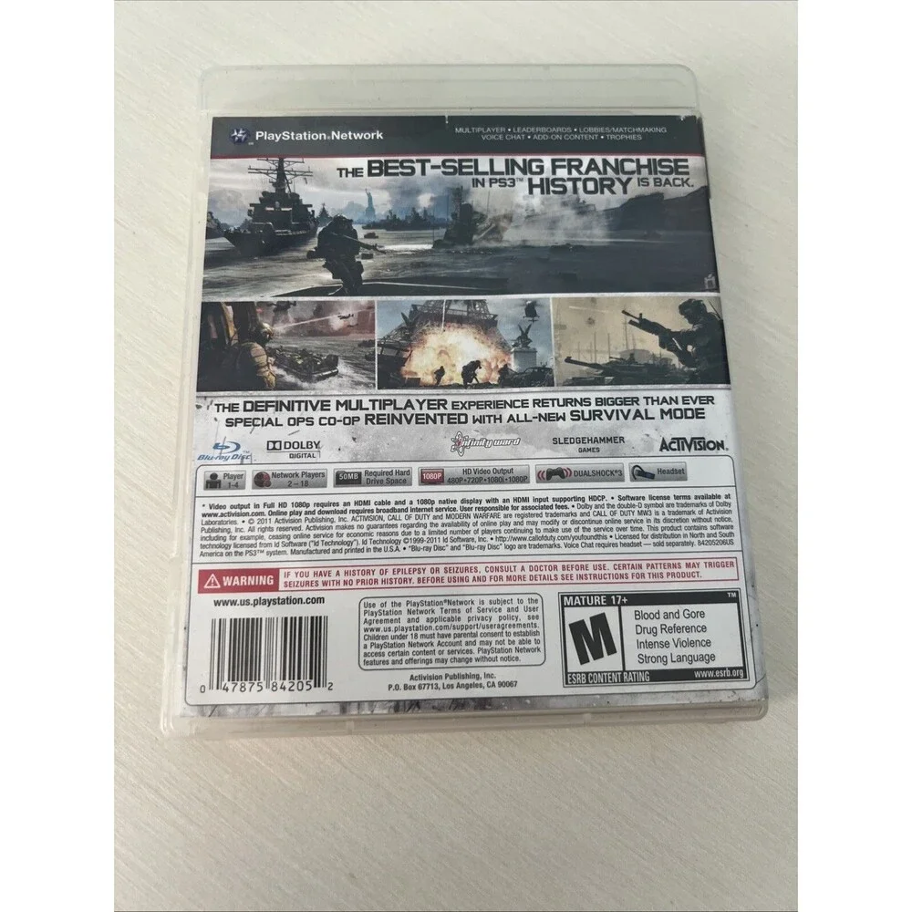 Call of Duty: Modern Warfare 3 (Sony PlayStation 3, 2011)